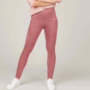 Spanx faux-suede leggings